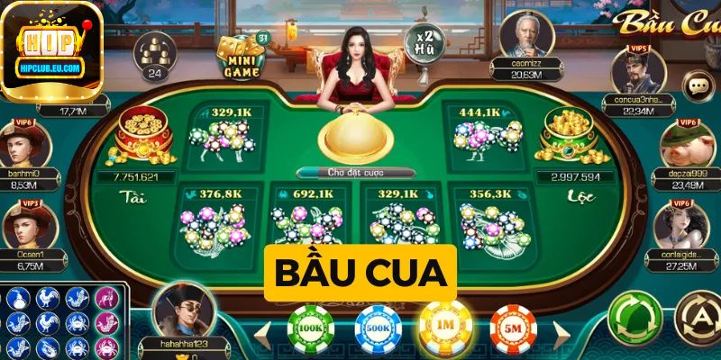 Trò chơi Bầu cua HipClub online đổi thưởng trực tuyến