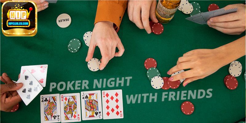 Bài Poker HipClub có sức mạnh trung bình hiếm khi được sử dụng để chơi Poker trực tuyến